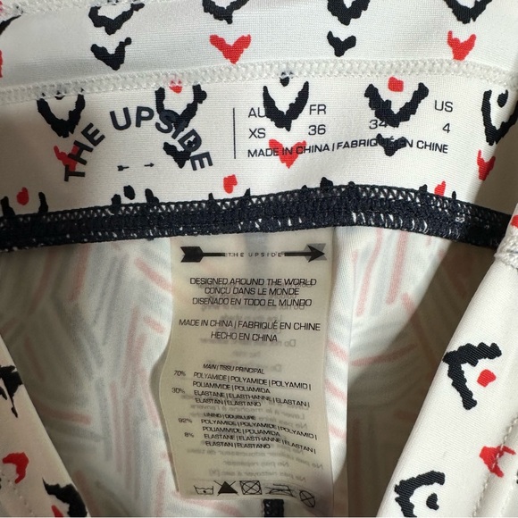 The upside carbon38 striped Geo print pull on gym leggings - Picture 4 of 6